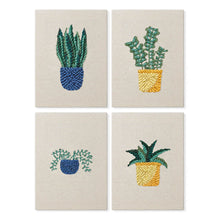 Afbeelding in Gallery-weergave laden, Punch Needle Set (4 stuks) met frames - Groene Oase