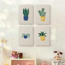 Afbeelding in Gallery-weergave laden, Punch Needle Set (4 stuks) met frames - Groene Oase
