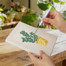 Afbeelding in Gallery-weergave laden, Punch Needle Set (4 stuks) met frames - Groene Oase