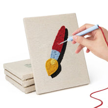 Afbeelding in Gallery-weergave laden, Punch Needle Set (4 stuks) met frames - Terug naar School 2