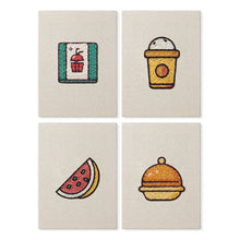Afbeelding in Gallery-weergave laden, Punch Needle Set (4 stuks) met frames - Ontbijt Sfeer