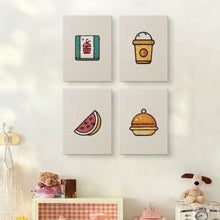 Afbeelding in Gallery-weergave laden, Punch Needle Set (4 stuks) met frames - Ontbijt Sfeer