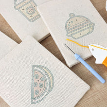 Afbeelding in Gallery-weergave laden, Punch Needle Set (4 stuks) met frames - Ontbijt Sfeer