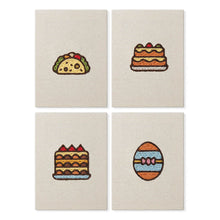 Afbeelding in Gallery-weergave laden, Punch Needle Set (4 stuks) met frames - Taarten en Lekkernijen