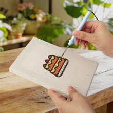 Afbeelding in Gallery-weergave laden, Punch Needle Set (4 stuks) met frames - Taarten en Lekkernijen