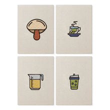 Afbeelding in Gallery-weergave laden, Punch Needle Set (4 stuks) met frames - Koffie en Thee Tijd