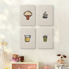 Afbeelding in Gallery-weergave laden, Punch Needle Set (4 stuks) met frames - Koffie en Thee Tijd