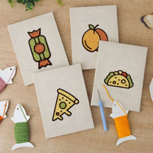Afbeelding in Gallery-weergave laden, Punch Needle Set (4 stuks) met frames - Zoet en Hartig