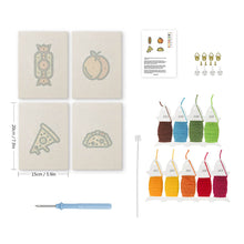 Afbeelding in Gallery-weergave laden, Punch Needle Set (4 stuks) met frames - Zoet en Hartig