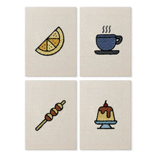 Afbeelding in Gallery-weergave laden, Punch Needle Set (4 stuks) met frames - Dessert Lekkernijen