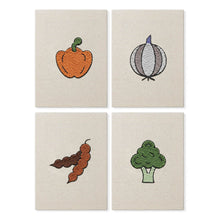 Afbeelding in Gallery-weergave laden, Punch Needle Set (4 stuks) met frames - Groente Lekkernijen