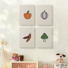 Afbeelding in Gallery-weergave laden, Punch Needle Set (4 stuks) met frames - Groente Lekkernijen