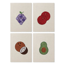 Afbeelding in Gallery-weergave laden, Punch Needle Set (4 stuks) met frames - Fruitfeest 2