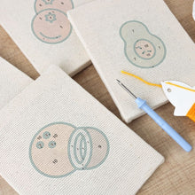 Afbeelding in Gallery-weergave laden, Punch Needle Set (4 stuks) met frames - Fruitfeest 2
