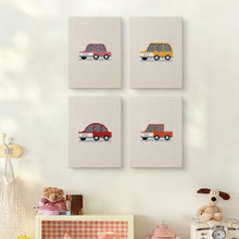 Afbeelding in Gallery-weergave laden, Punch Needle Set (4 stuks) met frames - Auto Collectie