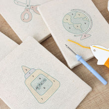 Afbeelding in Gallery-weergave laden, Punch Needle Set (4 stuks) met frames - Creatieve Gereedschappen