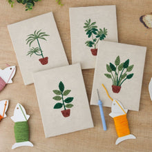 Afbeelding in Gallery-weergave laden, Punch Needle Set (4 stuks) met frames - Weelderig Bladgroen