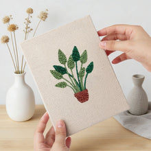 Afbeelding in Gallery-weergave laden, Punch Needle Set (4 stuks) met frames - Weelderig Bladgroen
