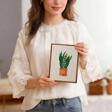 Afbeelding in Gallery-weergave laden, Punch Needle Set (4 stuks) met frames - Binnenplanten Paradijs