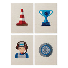 Afbeelding in Gallery-weergave laden, Punch Needle Set (4 stuks) met frames - Racedag