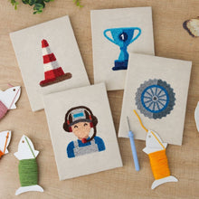 Afbeelding in Gallery-weergave laden, Punch Needle Set (4 stuks) met frames - Racedag