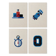 Afbeelding in Gallery-weergave laden, Punch Needle Set (4 stuks) met frames - Pitstop