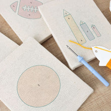 Afbeelding in Gallery-weergave laden, Punch Needle Set (4 stuks) met frames - Sportief Plezier