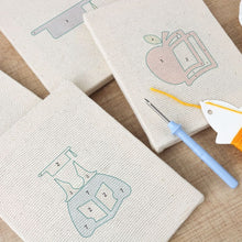 Afbeelding in Gallery-weergave laden, Punch Needle Set (4 stuks) met frames - Studietijd
