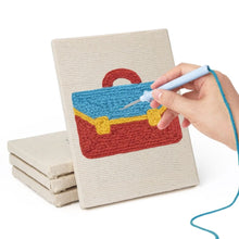 Afbeelding in Gallery-weergave laden, Punch Needle Set (4 stuks) met frames - Studietijd