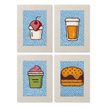 Afbeelding in Gallery-weergave laden, Punch Needle Set (4 stuks) met frames - Foodie Favorieten