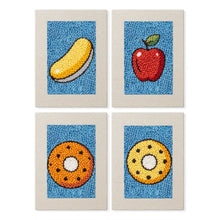 Afbeelding in Gallery-weergave laden, Punch Needle Set (4 stuks) met frames - Fruit en Zoet