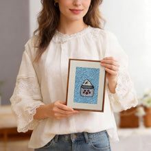 Afbeelding in Gallery-weergave laden, Punch Needle Set (4 stuks) met frames - Ontbijt Lekkernijen 1