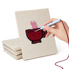 Afbeelding in Gallery-weergave laden, Punch Needle Set (4 stuks) met frames - Ontbijt Lekkernijen 2