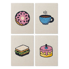 Afbeelding in Gallery-weergave laden, Punch Needle Set (4 stuks) met frames - Ontbijt Lekkernijen 3