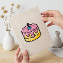 Afbeelding in Gallery-weergave laden, Punch Needle Set (4 stuks) met frames - Ontbijt Lekkernijen 3