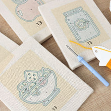 Afbeelding in Gallery-weergave laden, Punch Needle Set (4 stuks) met frames - Lunchpauze