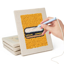 Afbeelding in Gallery-weergave laden, Punch Needle Set (4 stuks) met frames - Snack Aanval