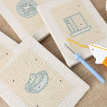 Afbeelding in Gallery-weergave laden, Punch Needle Set (4 stuks) met frames - Gebakken Lekkernijen