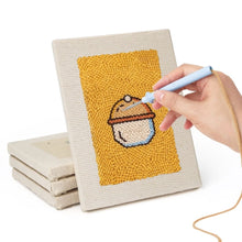 Afbeelding in Gallery-weergave laden, Punch Needle Set (4 stuks) met frames - Gebakken Lekkernijen