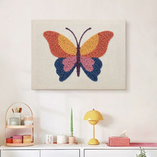 Afbeelding in Gallery-weergave laden, Punch Needle Pakket met frame - Oranje Vlinder