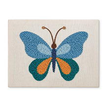 Afbeelding in Gallery-weergave laden, Punch Needle Pakket met frame - Blauwe Vlinder