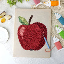 Afbeelding in Gallery-weergave laden, Punch Needle Pakket met frame - Rode Appel