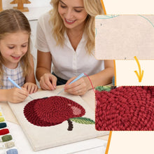 Afbeelding in Gallery-weergave laden, Punch Needle Pakket met frame - Rode Appel