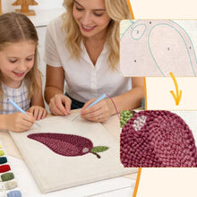 Afbeelding in Gallery-weergave laden, Punch Needle Pakket met frame - Zoete Pruim