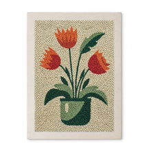Afbeelding in Gallery-weergave laden, Punch Needle Pakket met frame - Bloeiende Tulpen