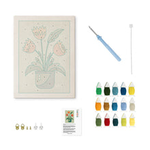 Afbeelding in Gallery-weergave laden, Punch Needle Pakket met frame - Bloeiende Tulpen