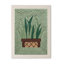 Afbeelding in Gallery-weergave laden, Punch Needle Pakket met frame - Sansevieria