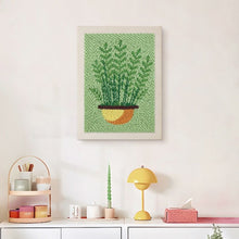 Afbeelding in Gallery-weergave laden, Punch Needle Pakket met frame - Varens in Pot