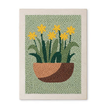 Afbeelding in Gallery-weergave laden, Punch Needle Pakket met frame - Zonnige Narcissen