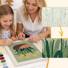 Afbeelding in Gallery-weergave laden, Punch Needle Pakket met frame - Zonnige Narcissen